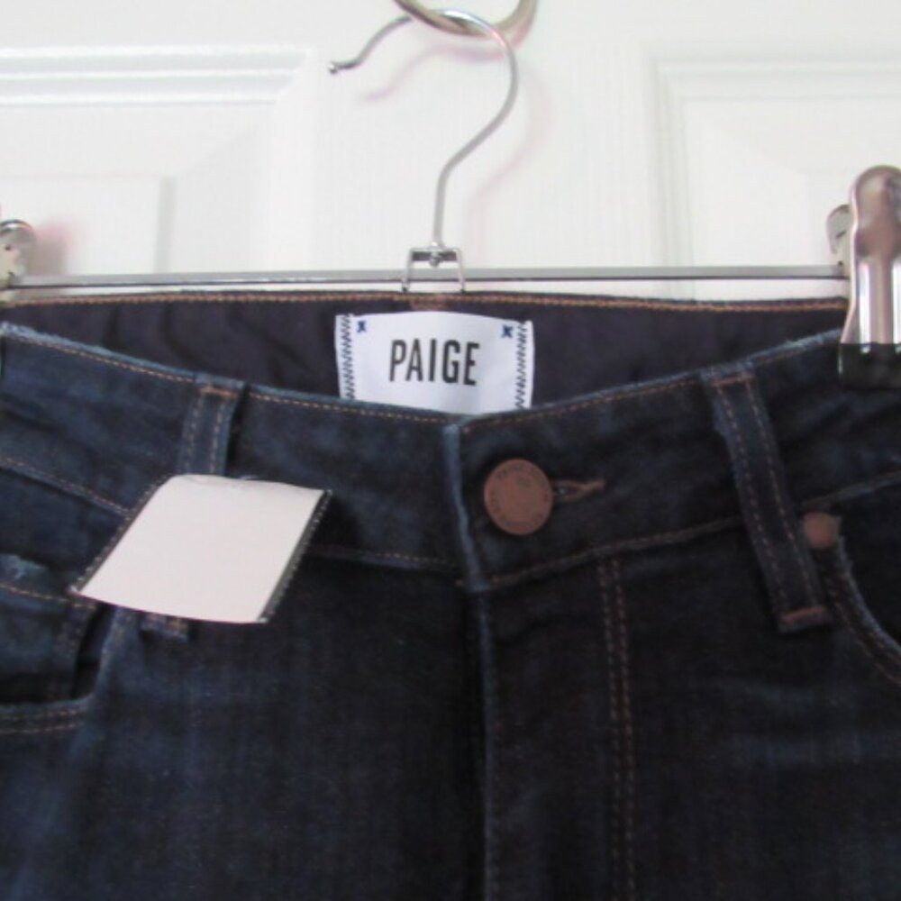 PAIGE | Skyline Ankle Peg Jeans — Size 27 | Dark Wash - Picture 2 of 4